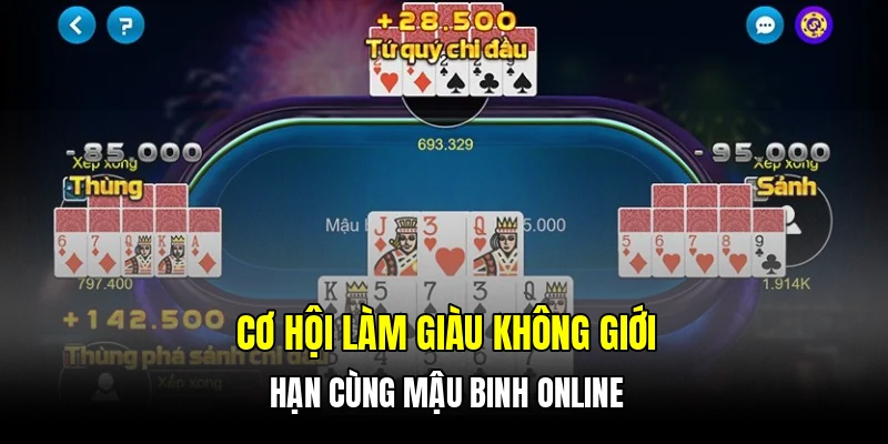 Cơ hội làm giàu không giới hạn cùng mậu binh online
