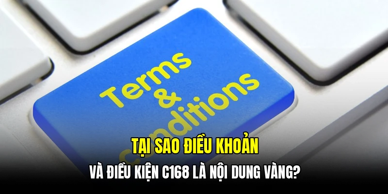 Tại sao điều khoản và điều kiện C168 là nội dung vàng?