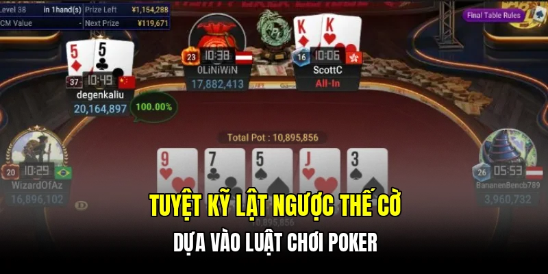 Tuyệt kỹ lật ngược thế cờ dựa vào luật chơi poker